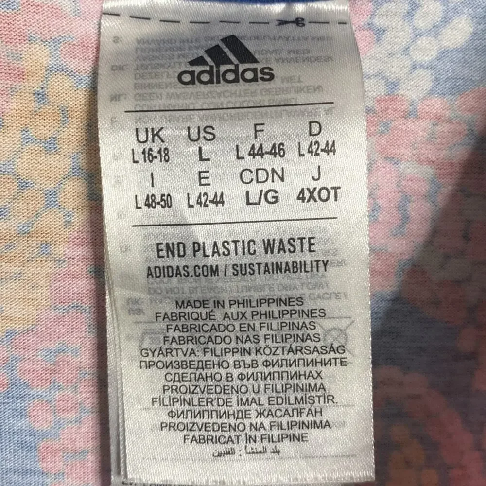 FARM RIO X Adidas Farm Gfx Tee Blue Women's Large - Picture 4 of 8